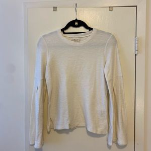 Madewell ribbed bell sleeve top